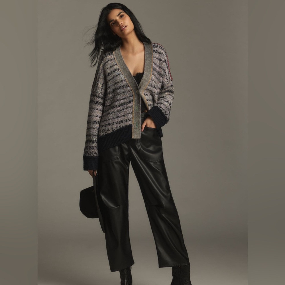 Pilcro Mash Up Vneck Sweater - Picture 2 of 7